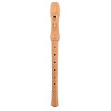 Voggy´s Holzblockflöten-Set Blockflöte Wischer Stofftasche Set für Anfänger und Fortgeschrittene (C-Sopran, deutsche Griffweise, Einfachloch, Länge: 32 cm), braun - 5