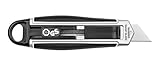Wedo 78820 Safety Cutter (aus Metall auch für Linkshänder) schwarz/silber