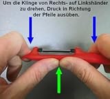 Solingen 2 Sparschäler für Rechts- und Linkshänder Spargelschäler Obstschäler Kunststoff Spargelmesser extra scharf Pendelschäler Gemüseschäler - 9