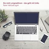 Hama Maus kabellos für Linkshänder ergonomisch (Linkshänder-Maus ohne Kabel, Wireless Funkmaus, USB Empfänger, vertikal, 800-1600 dpi, 3 Tasten inkl. Browser-Tasten, 2,4 GHz) schwarz - 11