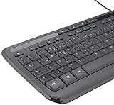 Microsoft Wired Keyboard 600 (Tastatur kabelgebunden, schwarz, deutsches QWERTZ Tastaturlayout) - 3