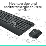 Logitech MK540 Advanced Kabelloses Tastatur-Maus-Set, 2.4 GHz Wireless Verbindung via Unifying USB-Empfänger, 3-Jahre Akkulaufzeit, Für Windows und ChromeOS PCs/Laptops, Deutsches QWERTZ-Layout - 4