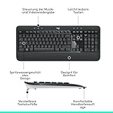 Logitech MK540 Advanced Kabelloses Tastatur-Maus-Set, 2.4 GHz Wireless Verbindung via Unifying USB-Empfänger, 3-Jahre Akkulaufzeit, Für Windows und ChromeOS PCs/Laptops, Deutsches QWERTZ-Layout - 7