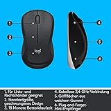 Logitech MK540 Advanced Kabelloses Tastatur-Maus-Set, 2.4 GHz Wireless Verbindung via Unifying USB-Empfänger, 3-Jahre Akkulaufzeit, Für Windows und ChromeOS PCs/Laptops, Deutsches QWERTZ-Layout - 9