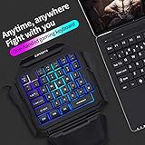 K50 RGB Gaming-Tastatur mit Kabel, 35 Tasten, Einhand-Schalter, Blau - 2