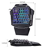 K50 RGB Gaming-Tastatur mit Kabel, 35 Tasten, Einhand-Schalter, Blau - 6