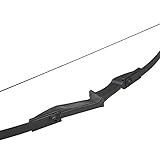 MILAEM Bogenschießen Takedown Recurve Bogen und Pfeil Set 30 lbs Sportbogen 35 lbs 40 lbs Straight Bogen mit Glasfaserpfeilen Langbogen Jagdbogen für Rechts und Linkshänder (Schwarz, 40lbs) - 2