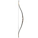 HYCy Adult Archery 54 '' Traditionelles Holz Langbogen Outdoor Jagd EIN Stück Recurve Bogen Rechts- / Linkshänder 30-50lbs - 2