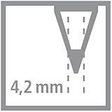 Ergonomischer Buntstift – STABILO EASYcolors – 12er Pack mit Spitzer – mit 12 verschiedenen Farben – für Linkshänder - 12