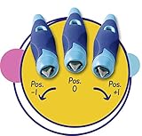 Ergonomischer Schulfüller für Linkshänder mit Anfänger-Feder A – STABILO EASYbirdy in mitternachtsblau/azur – Einzelstift – inklusive Patrone und Einstellwerkzeug – Schreibfarbe blau (löschbar) - 9