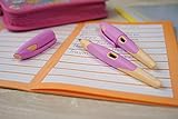 Ergonomischer Schulfüller für Linkshänder mit Anfänger-Feder A - STABILO EASYbirdy Pastel Edition in soft pink/apricot - Einzelstift - inklusive Patrone - Schreibfarbe blau (löschbar) - 5