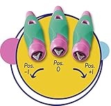 Ergonomischer Schulfüller für Linkshänder mit Anfänger-Feder A - STABILO EASYbirdy Pastel Edition in soft pink/apricot - Einzelstift - inklusive Patrone - Schreibfarbe blau (löschbar) - 6