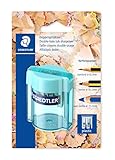STAEDTLER 513 – Blister 1 Anspitzer Kunststoff 2 Verwendungen mit Behälter transparent verschiedene Farben - 3