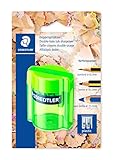 STAEDTLER 513 – Blister 1 Anspitzer Kunststoff 2 Verwendungen mit Behälter transparent verschiedene Farben - 4
