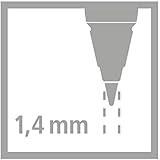 Ergonomischer Druck-Bleistift für Linkshänder - STABILO EASYergo 1.4 in türkis/neonpink - inklusive 3 dünner Mine - Härtegrad HB - 3