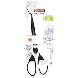 herlitz 50027194 Schere my.pen, für Linkshänder, schwarz/weiß, 1 Stück - 2