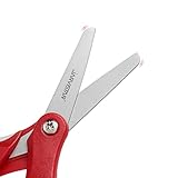 JARVISTAR 3 Stück Linkshänder Rechtshänder Kinderschere, Kinder Sicherheit Schere Bastelscheren Set Schulschere Papierschere Gerundete Klingen Kleinkindschere Klein Schere DIY 13 CM(Rot/Grün/Lila) - 8