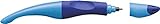 Ergonomischer Tintenroller – STABILO EASYoriginal in dunkelblau/hellblau – Schreibfarbe blau (löschbar) – inklusive Patrone – für Linkshänder - 3