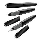 Pelikan 947093 Tintenroller Twist, universell für Rechts- und Linkshänder, schwarz - 8