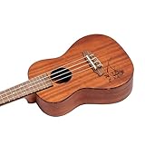 Ortega Guitars Konzert Ukulele akustisch – Linkshänder – Bonfire Series – Sapeledecke mit lasergaviertem Motiv (RU5MM-L) - 8
